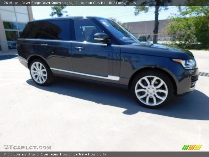 Carpathian Grey Metallic / Ebony/Ebony 2016 Land Rover Range Rover Supercharged