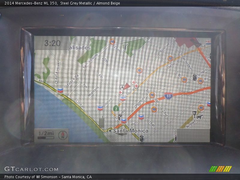 Steel Grey Metallic / Almond Beige 2014 Mercedes-Benz ML 350