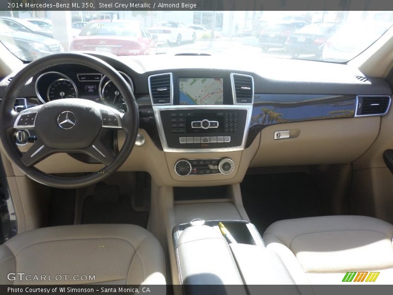 Steel Grey Metallic / Almond Beige 2014 Mercedes-Benz ML 350