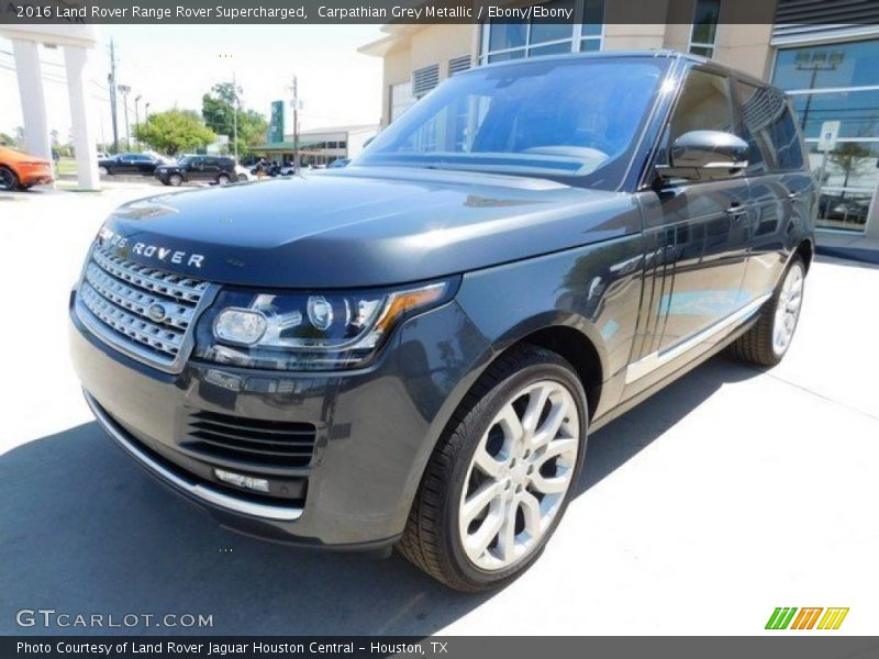 Carpathian Grey Metallic / Ebony/Ebony 2016 Land Rover Range Rover Supercharged