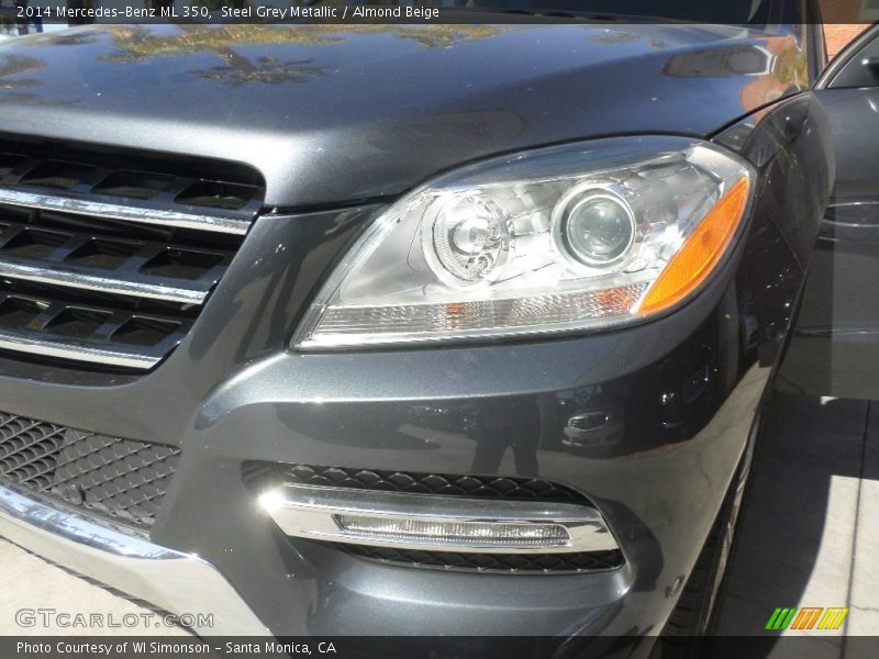 Steel Grey Metallic / Almond Beige 2014 Mercedes-Benz ML 350