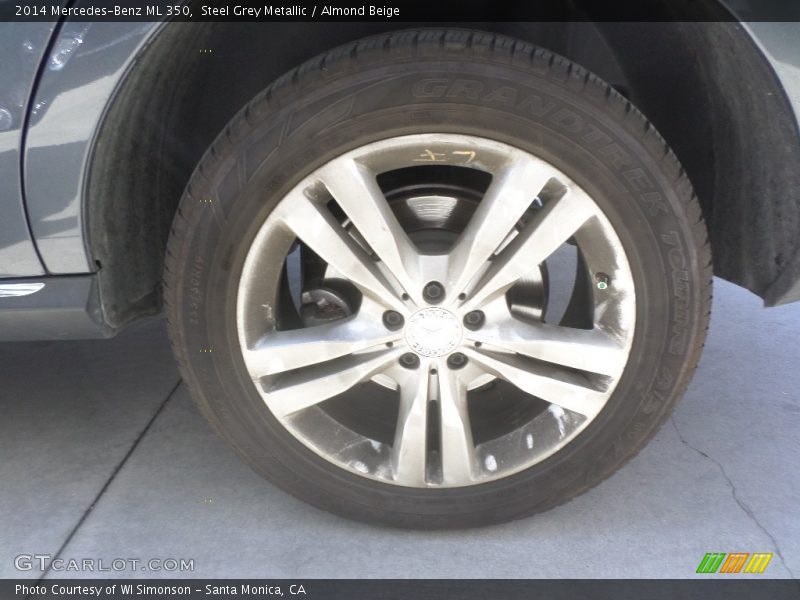 Steel Grey Metallic / Almond Beige 2014 Mercedes-Benz ML 350