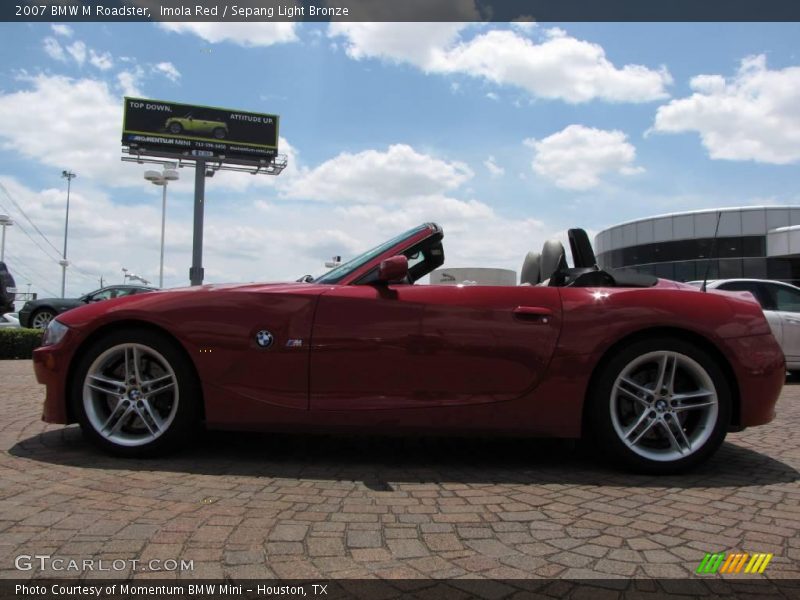 Imola Red / Sepang Light Bronze 2007 BMW M Roadster
