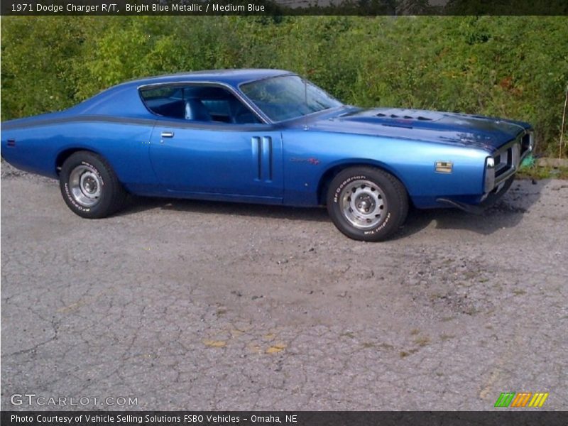 Bright Blue Metallic / Medium Blue 1971 Dodge Charger R/T