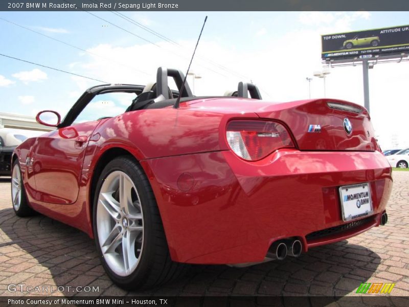 Imola Red / Sepang Light Bronze 2007 BMW M Roadster