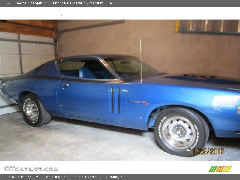Bright Blue Metallic / Medium Blue 1971 Dodge Charger R/T
