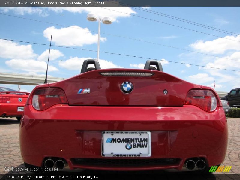 Imola Red / Sepang Light Bronze 2007 BMW M Roadster