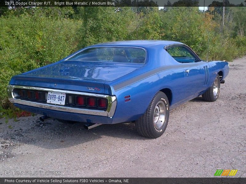Bright Blue Metallic / Medium Blue 1971 Dodge Charger R/T