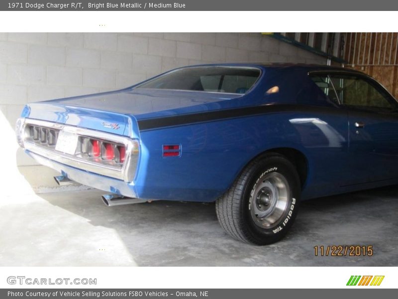 Bright Blue Metallic / Medium Blue 1971 Dodge Charger R/T