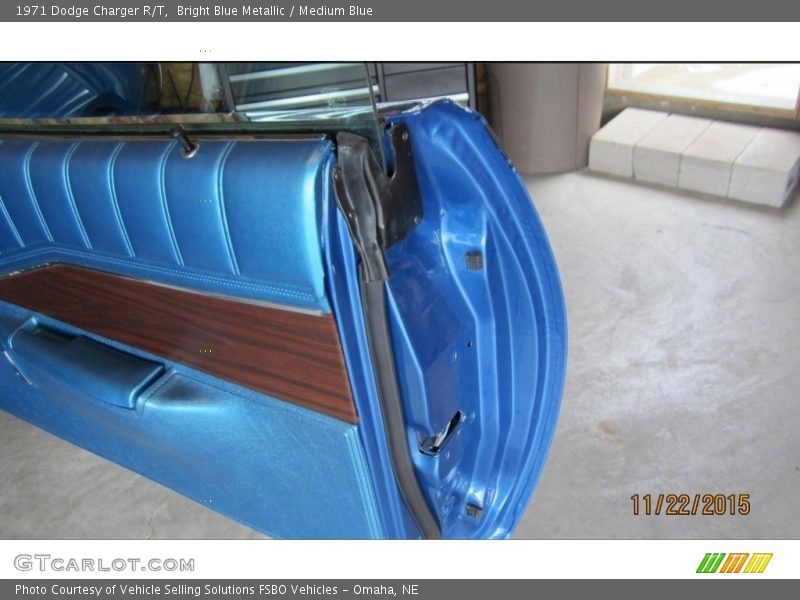 Bright Blue Metallic / Medium Blue 1971 Dodge Charger R/T