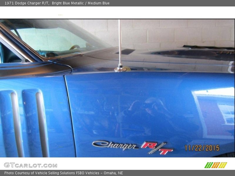 Bright Blue Metallic / Medium Blue 1971 Dodge Charger R/T