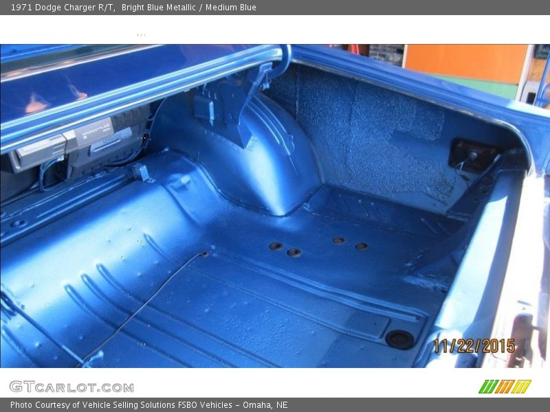 Bright Blue Metallic / Medium Blue 1971 Dodge Charger R/T