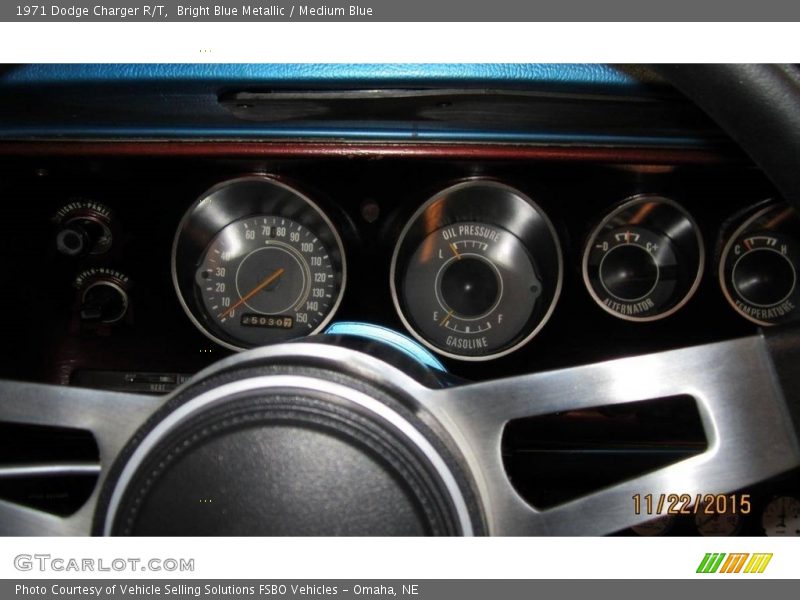 Bright Blue Metallic / Medium Blue 1971 Dodge Charger R/T