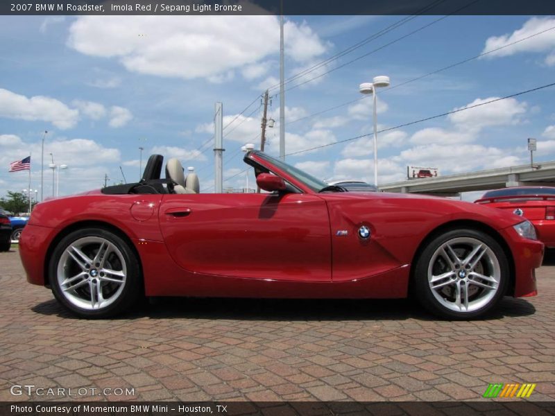 Imola Red / Sepang Light Bronze 2007 BMW M Roadster