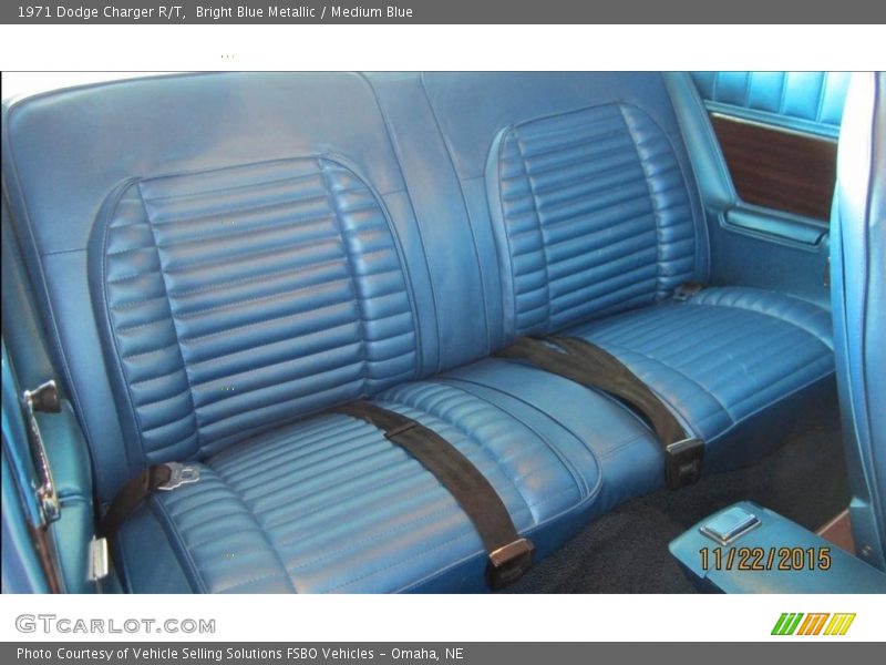 Bright Blue Metallic / Medium Blue 1971 Dodge Charger R/T