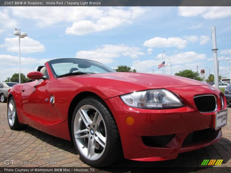 Imola Red / Sepang Light Bronze 2007 BMW M Roadster