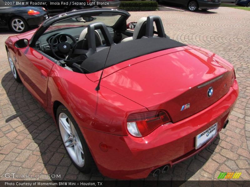 Imola Red / Sepang Light Bronze 2007 BMW M Roadster