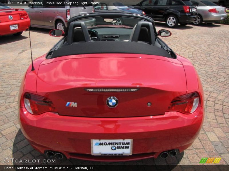 Imola Red / Sepang Light Bronze 2007 BMW M Roadster