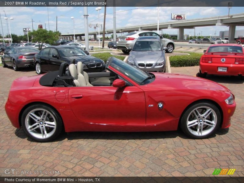 Imola Red / Sepang Light Bronze 2007 BMW M Roadster