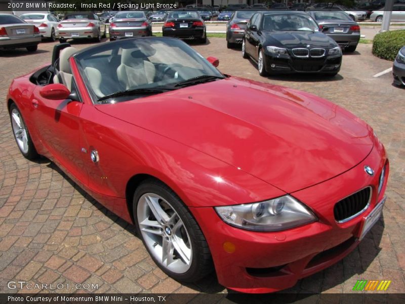 Imola Red / Sepang Light Bronze 2007 BMW M Roadster