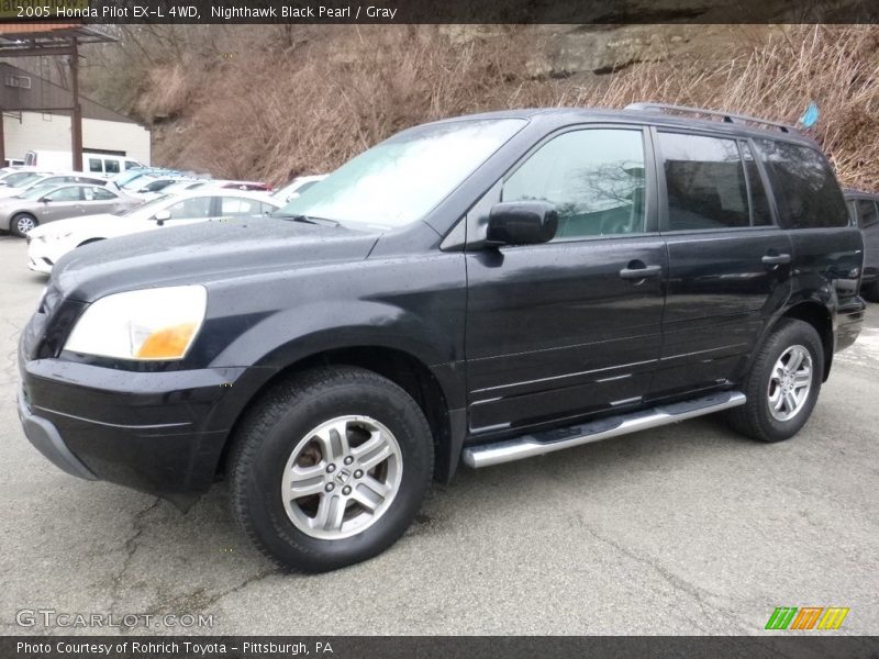 Nighthawk Black Pearl / Gray 2005 Honda Pilot EX-L 4WD