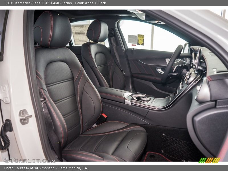 Polar White / Black 2016 Mercedes-Benz C 450 AMG Sedan