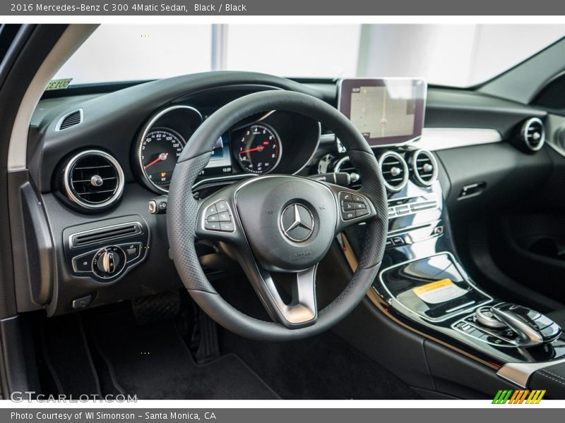 Black / Black 2016 Mercedes-Benz C 300 4Matic Sedan