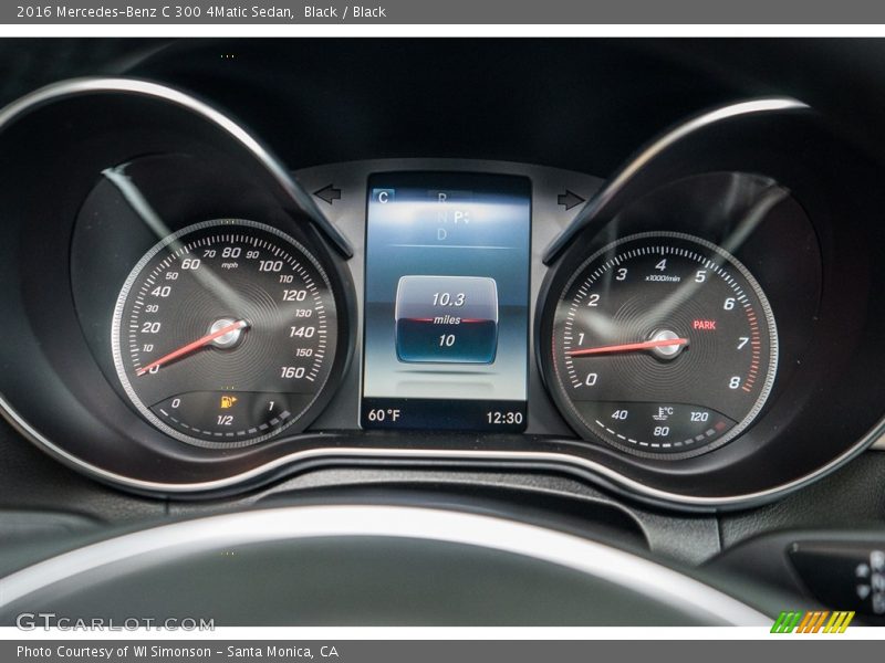 Black / Black 2016 Mercedes-Benz C 300 4Matic Sedan