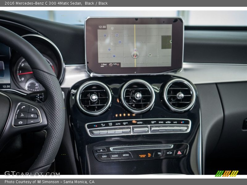Black / Black 2016 Mercedes-Benz C 300 4Matic Sedan