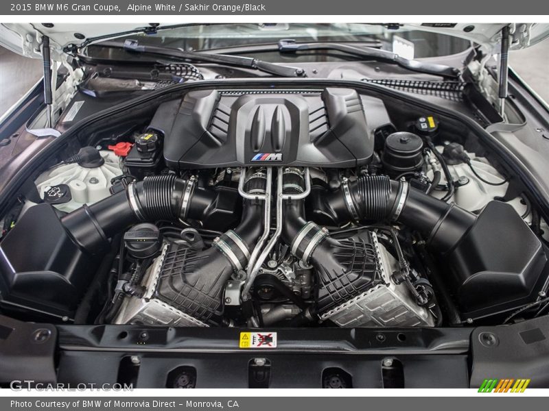  2015 M6 Gran Coupe Engine - 4.4 Liter M TwinPower Turbocharged DI DOHC 32-Valve VVT V8