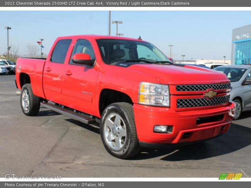 Victory Red / Light Cashmere/Dark Cashmere 2013 Chevrolet Silverado 2500HD LTZ Crew Cab 4x4