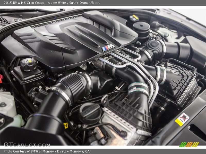  2015 M6 Gran Coupe Engine - 4.4 Liter M TwinPower Turbocharged DI DOHC 32-Valve VVT V8