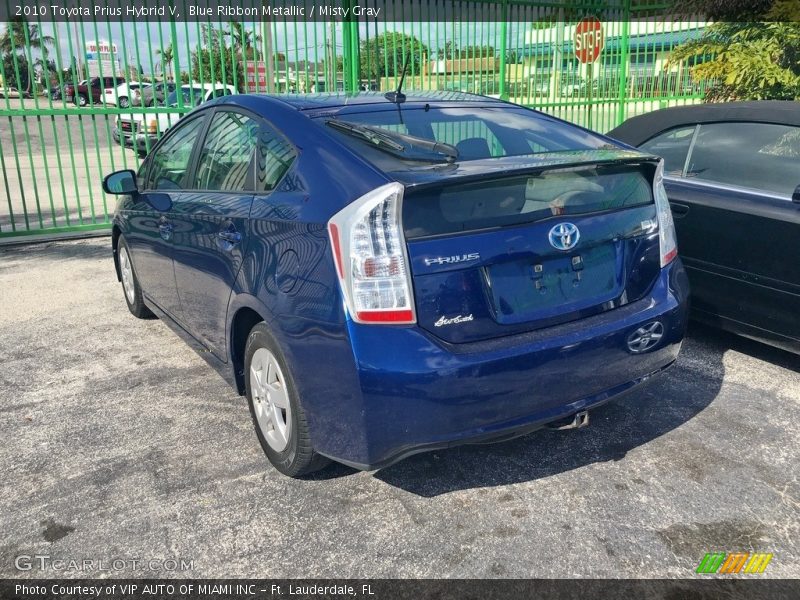Blue Ribbon Metallic / Misty Gray 2010 Toyota Prius Hybrid V