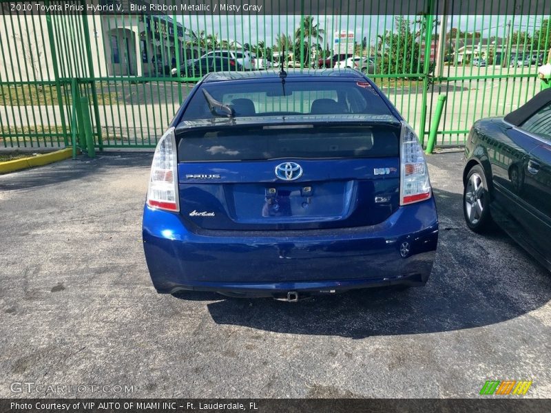 Blue Ribbon Metallic / Misty Gray 2010 Toyota Prius Hybrid V
