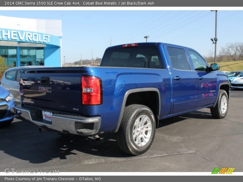 Cobalt Blue Metallic / Jet Black/Dark Ash 2014 GMC Sierra 1500 SLE Crew Cab 4x4