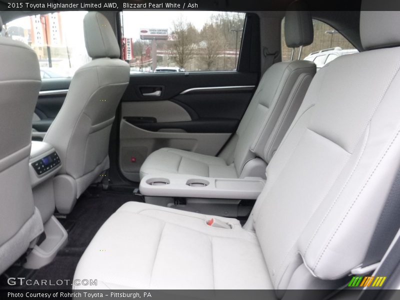 Blizzard Pearl White / Ash 2015 Toyota Highlander Limited AWD