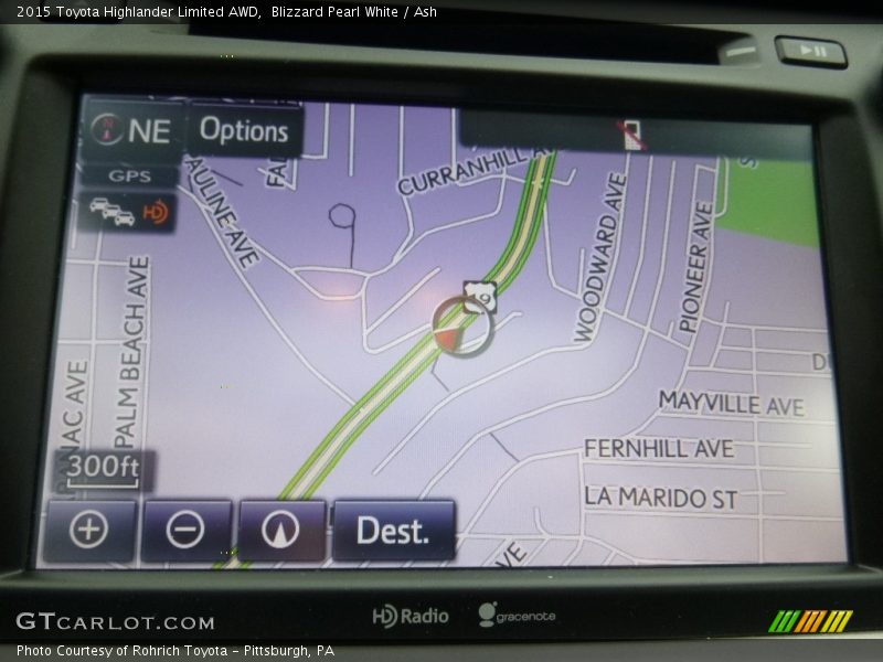 Blizzard Pearl White / Ash 2015 Toyota Highlander Limited AWD