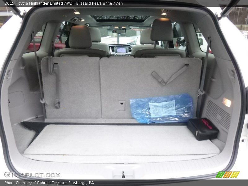 Blizzard Pearl White / Ash 2015 Toyota Highlander Limited AWD