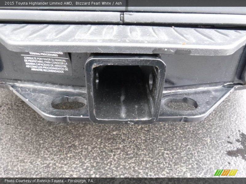 Blizzard Pearl White / Ash 2015 Toyota Highlander Limited AWD
