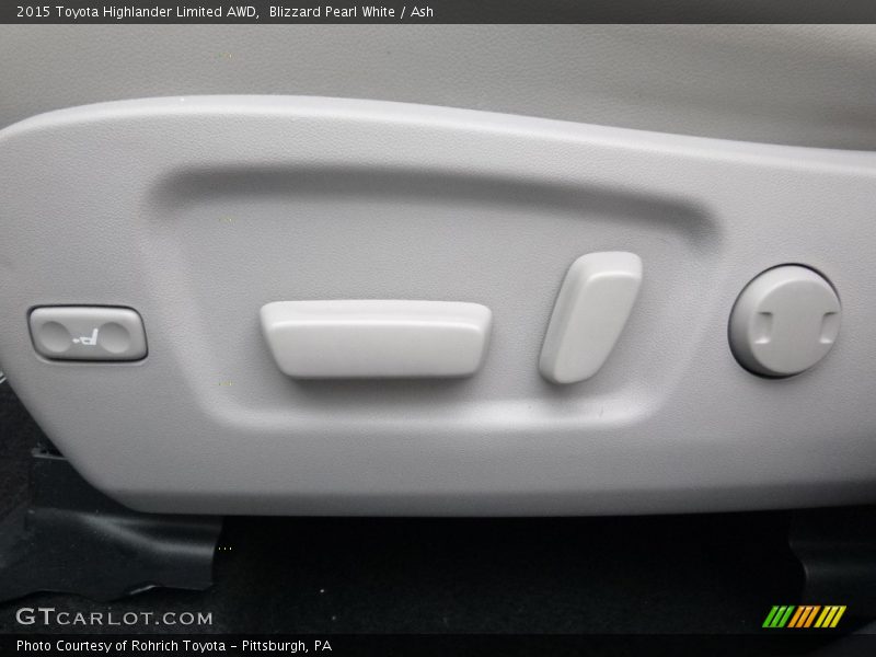 Blizzard Pearl White / Ash 2015 Toyota Highlander Limited AWD