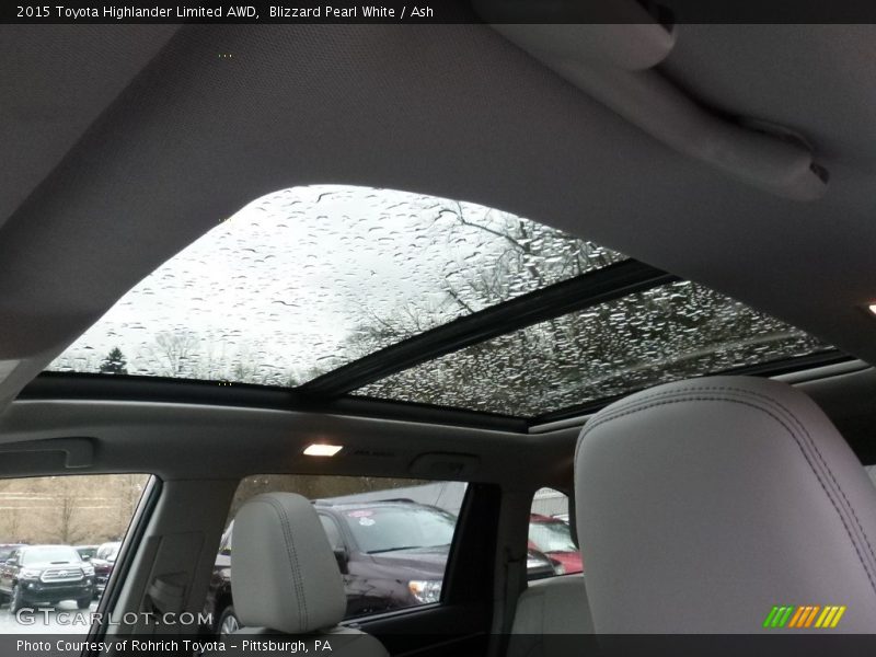 Blizzard Pearl White / Ash 2015 Toyota Highlander Limited AWD