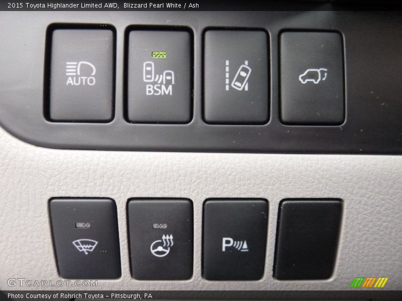 Blizzard Pearl White / Ash 2015 Toyota Highlander Limited AWD