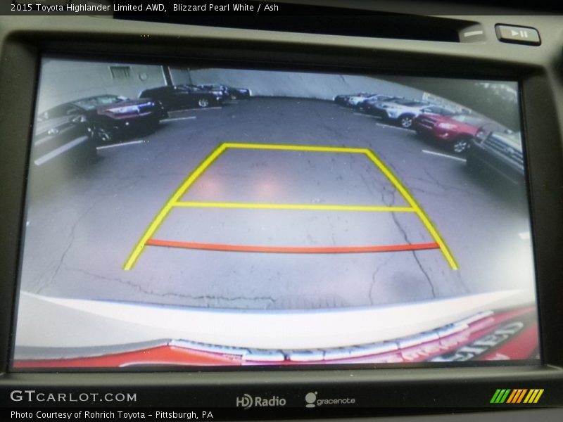 Blizzard Pearl White / Ash 2015 Toyota Highlander Limited AWD