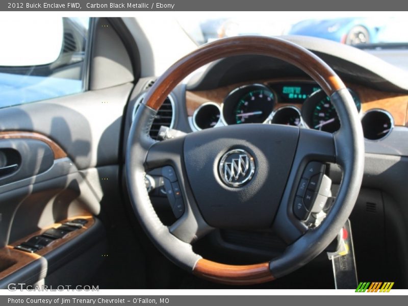 Carbon Black Metallic / Ebony 2012 Buick Enclave FWD