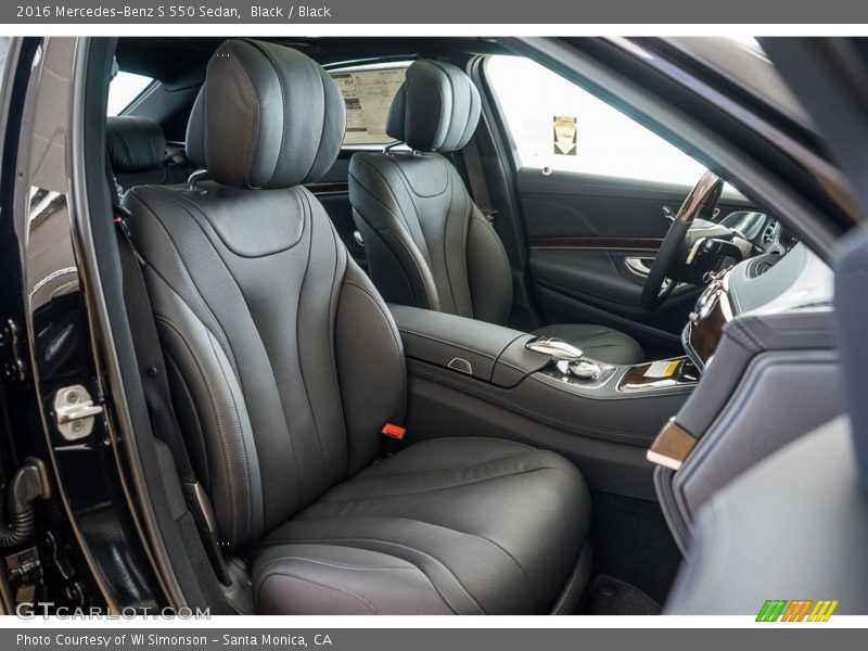 Black / Black 2016 Mercedes-Benz S 550 Sedan