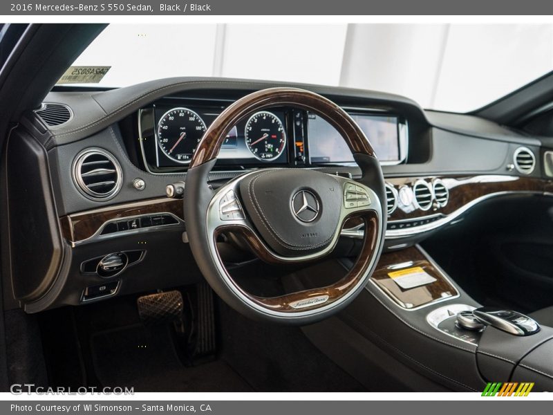 Black / Black 2016 Mercedes-Benz S 550 Sedan