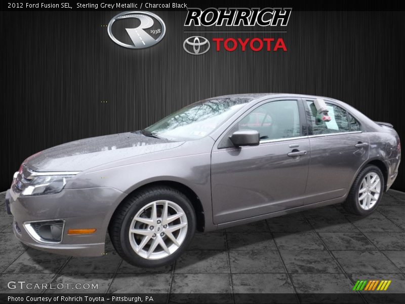 Sterling Grey Metallic / Charcoal Black 2012 Ford Fusion SEL