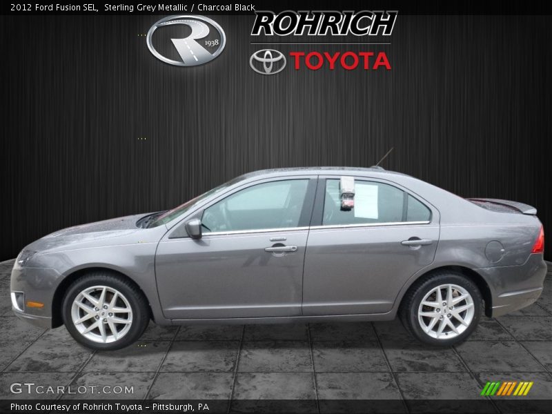 Sterling Grey Metallic / Charcoal Black 2012 Ford Fusion SEL