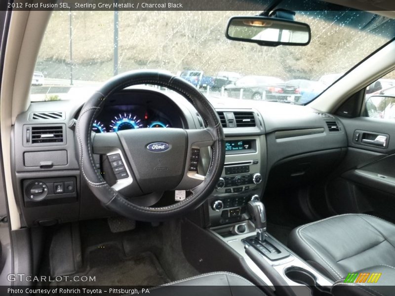 Sterling Grey Metallic / Charcoal Black 2012 Ford Fusion SEL