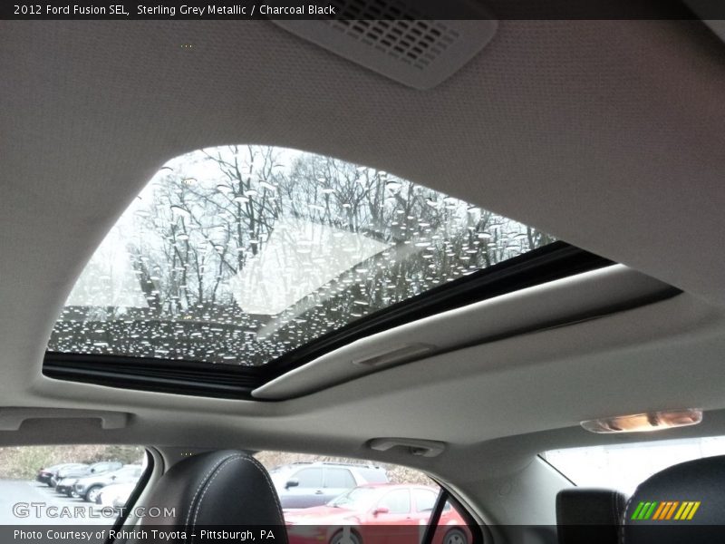 Sterling Grey Metallic / Charcoal Black 2012 Ford Fusion SEL